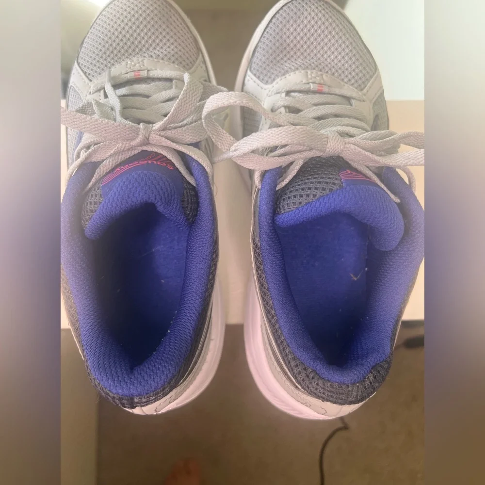Saucony Cohesion Running Shoes Women’s 6 Gray Purple Athletic Sneakers